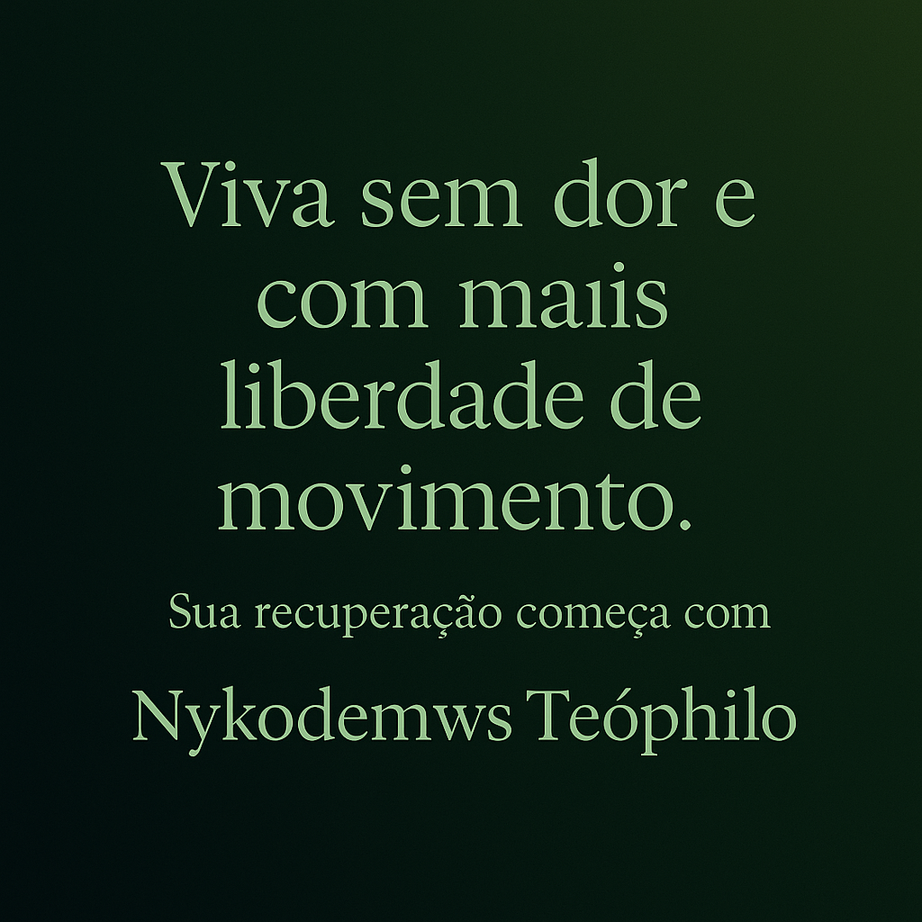 Viva sem dor e com mais liberdade de movimento