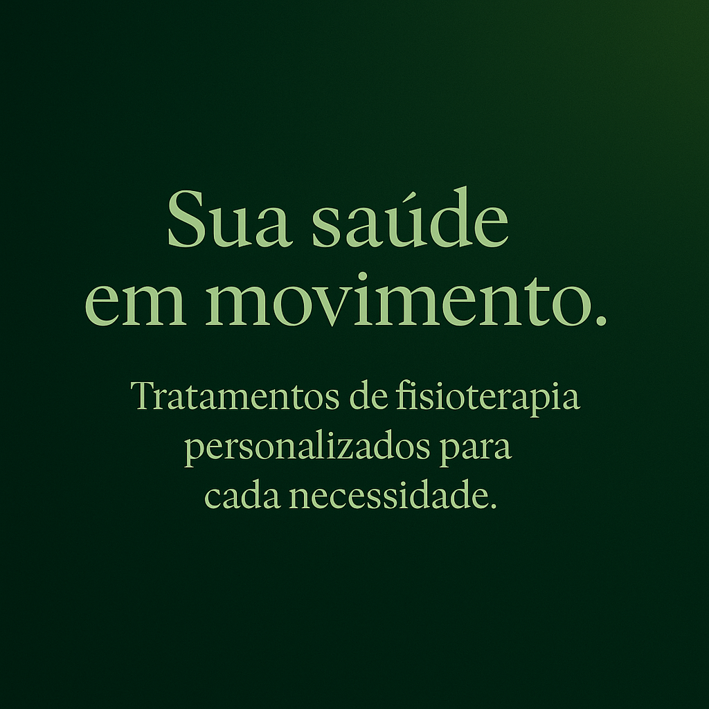 Sua saúde em movimento